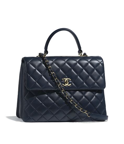 chanel bag with top handle.